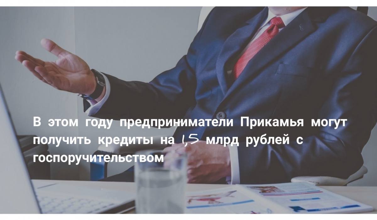 В этом году предприниматели Прикамья могут получить кредиты на 1,5 млрд рублей с госпоручительством